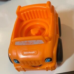 Little people fisher price Orange Toy Truck